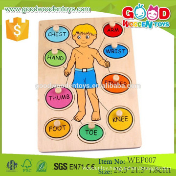 2015 New Products Promotional Toy Wooden Body Puzzle Game